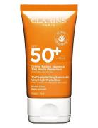 Youth-Protecting Sunscreen Very High Protection Spf50 Face Solcreme Ansigt Nude Clarins