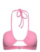 Strappy Bandeau Bikini Top Swimwear Bikinis Bikini Tops Bandeau Bikinitops Pink Understatement Underwear