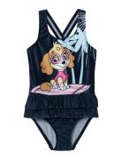 Nmfmusa Pawpatrol Swimsuit Cplg Badedragt Badetøj Navy Name It