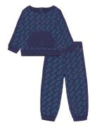 Levi's ® Printed Crewneck And Joggers Set Sets Sweatsuits Blue Levi's