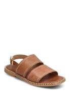 Sandals - Flat Flade Sandaler Brown ANGULUS