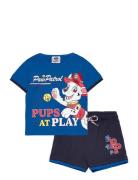 Short + T Shirt Sets Sets With Short-sleeved T-shirt Blue Paw Patrol