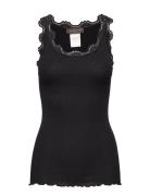 Rwbabette Sl U-Neck Long Lace Top Tops T-shirts & Tops Sleeveless Black Rosemunde