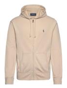 Spa Terry-Lsl-Knt Tops Sweatshirts & Hoodies Hoodies Beige Polo Ralph Lauren