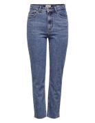 Onlemily Hw St Rw Cr An Mae05 Noos Bottoms Jeans Straight-regular Blue ONLY