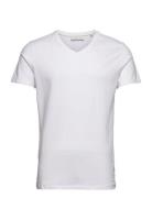 Cflincoln V-Neck Tee Tops T-Kortærmet Skjorte White Casual Friday