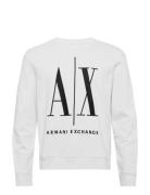 Sweatshirt Tops Sweatshirts & Hoodies Sweatshirts White Armani Exchange