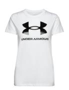 Ua Rival Logo Ss Sport T-shirts & Tops Short-sleeved White Under Armour