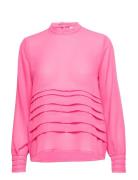 Clotilde Tops Blouses Long-sleeved Pink Six Ames