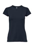 Adv Essence Ss Slim Tee W Sport T-shirts & Tops Short-sleeved Navy Craft