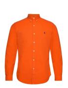 Slim Fit Garment-Dyed Oxford Shirt Tops Shirts Casual Orange Polo Ralph Lauren