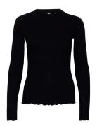 Candacekb Ls Tee Tops T-shirts & Tops Long-sleeved Black Karen By Simonsen
