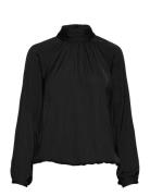 Sc-Pamela Tops Blouses Long-sleeved Black Soyaconcept