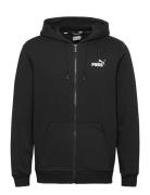 Ess Small Logo Fz Hoodie Fl Sport Sweatshirts & Hoodies Hoodies Black PUMA