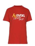Everyday Tee - I Go Bananas Tops T-shirts & Tops Short-sleeved Red Svea