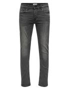 Onsloom Slim Wash Blk 0447 Dcc Dnm Noos Bottoms Jeans Slim Black ONLY & SONS