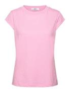 Cc Heart T-Shirt Tops T-shirts & Tops Short-sleeved Pink Coster Copenhagen