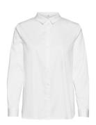 Objroxa L/S Loose Shirt Tops Shirts Long-sleeved White Object