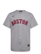 Boston Red Sox Nike Official Replica Road Jersey Tops T-Kortærmet Skjorte Grey NIKE Fan Gear
