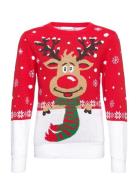 Rudolph's Christmas Jumper Tops Knitwear Pullovers Blue Christmas Sweats