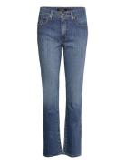 Mid-Rise Straight Jean Bottoms Jeans Straight-regular Blue Lauren Ralph Lauren
