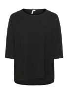 Carlamour 3/4 Top Jrs Noos Tops T-shirts & Tops Long-sleeved Black ONLY Carmakoma