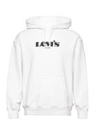 Relaxed Graphic Po Mv Logo Po Tops Sweatshirts & Hoodies Hoodies White LEVI´S Men