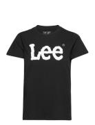 Logo Tee Tops T-shirts & Tops Short-sleeved Black Lee Jeans