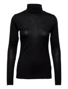 01 The Rollneck Tops T-shirts & Tops Long-sleeved Black My Essential Wardrobe