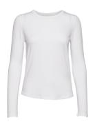 18 The Modal Blouse Tops T-shirts & Tops Long-sleeved White My Essential Wardrobe