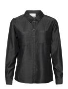 15 The Denim Shirt Tops Shirts Long-sleeved Black My Essential Wardrobe
