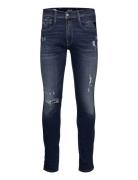 Anbass Trousers Slim Hyperflex Re-Used Xlite Bottoms Jeans Slim Blue Replay