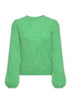 Goldie O-Neck Tops Knitwear Jumpers Green Modström