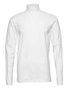 Slhrory Ls Roll Neck Tee B Tops T-Langærmet Skjorte White Selected Homme