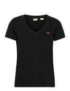 Perfect Vneck Caviar Cotton Tops T-shirts & Tops Short-sleeved Black LEVI´S Women