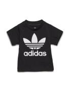 Trefoil Tee Tops T-Kortærmet Skjorte Black Adidas Originals