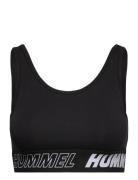 Hmlte Maja Cotton Sports Top Sport Bras & Tops Sports Bras - All Black Hummel