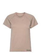 Hmlmt Flow Seamless T-Shirt Sport T-shirts & Tops Short-sleeved Brown Hummel