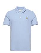 Tipped Polo Shirt Tops Polos Short-sleeved Blue Lyle & Scott