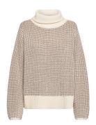 Adele Sweater Tops Knitwear Turtleneck Cream Stylein