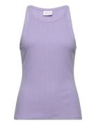Viathalia New Strap Top - Noos Tops T-shirts & Tops Sleeveless Purple Vila