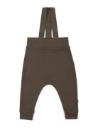 Pants W. Suspenders, Dark Mole Bottoms Trousers Brown Smallstuff