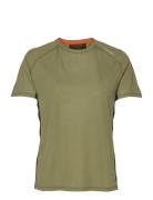 Women's Tech Tee Sport T-shirts & Tops Short-sleeved Khaki Green Rockay