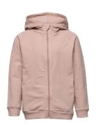 Hoodie W. Zipper Tops Sweatshirts & Hoodies Hoodies Pink En Fant