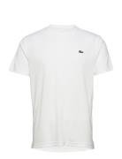 Tee-Shirt&Turtle Neck Tops T-Kortærmet Skjorte White Lacoste