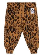 Basic Leopard Trousers Bottoms Trousers Multi/patterned Mini Rodini