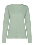 Organic Jersey Tenna Tee Fav Tops T-shirts & Tops Long-sleeved Green Mads Nørgaard