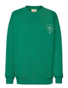 Sweatshirt Ls Tops Sweatshirts & Hoodies Sweatshirts Green Barbara Kristoffersen By Rosemunde
