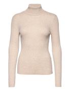 Slflydia Costa Ls Knit Rollneck B Noos Tops Knitwear Turtleneck Cream Selected Femme