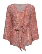 Nicole Crepe Blouse Tops Blouses Long-sleeved Multi/patterned Marville Road